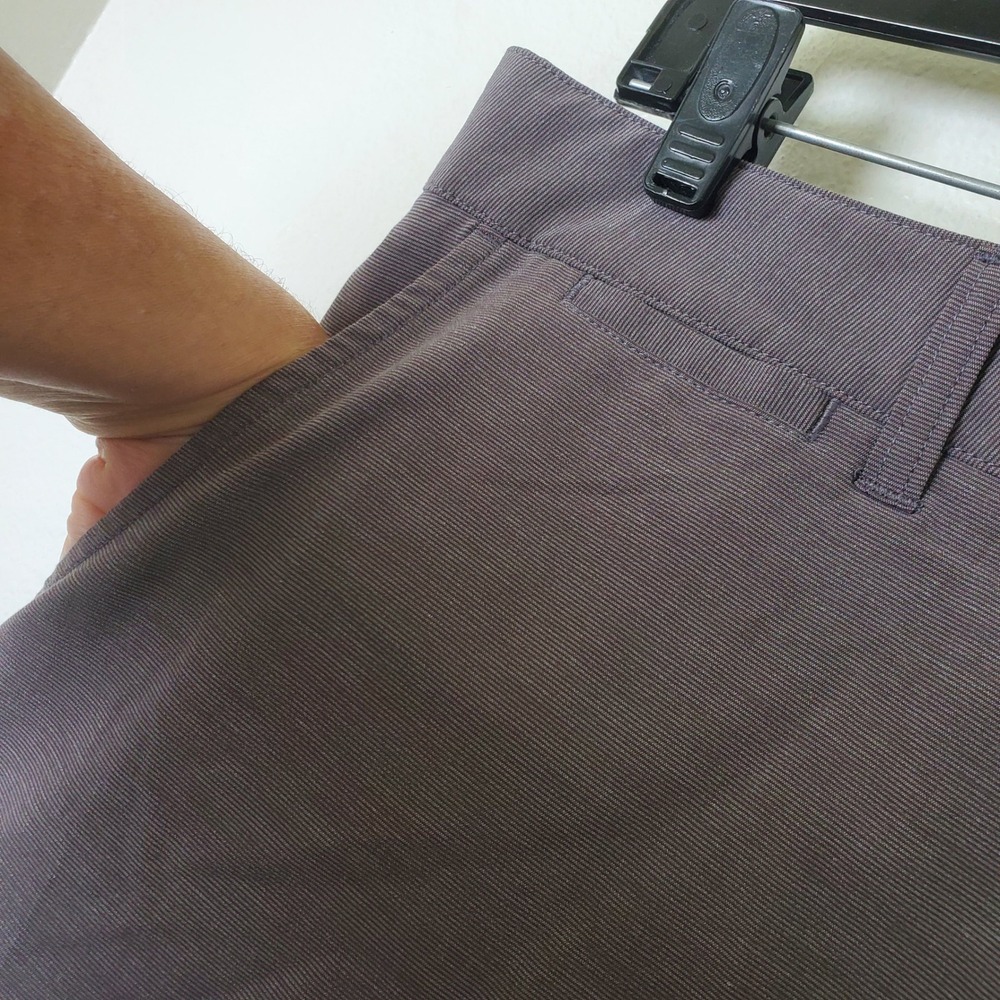 Johnnie-O‎ Steel Gray Performance Woven Shorts Stretch Golf Casual Men's Size 34 - Picture 11 of 15
